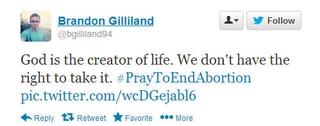 Illustration for article titled #PrayToEndAbortion is trending on Twitter...